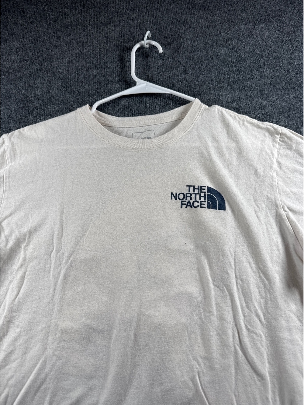 The North Face T Shirt Mens Large White Short Sleeve Crewneck Logo Casual Tee